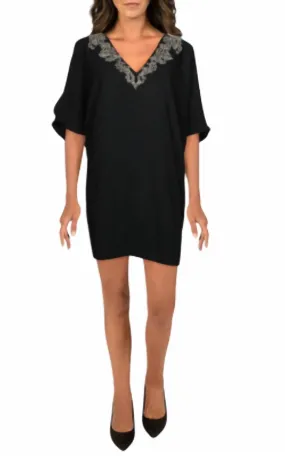 Aidan Mattox - Beaded V-Neck Short