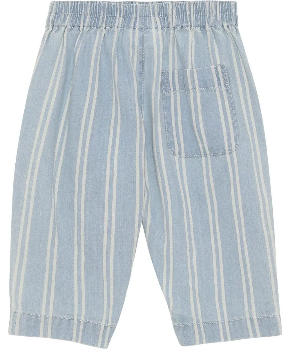 Baby Pants | Soy Soft - Striped Chambray | Molo