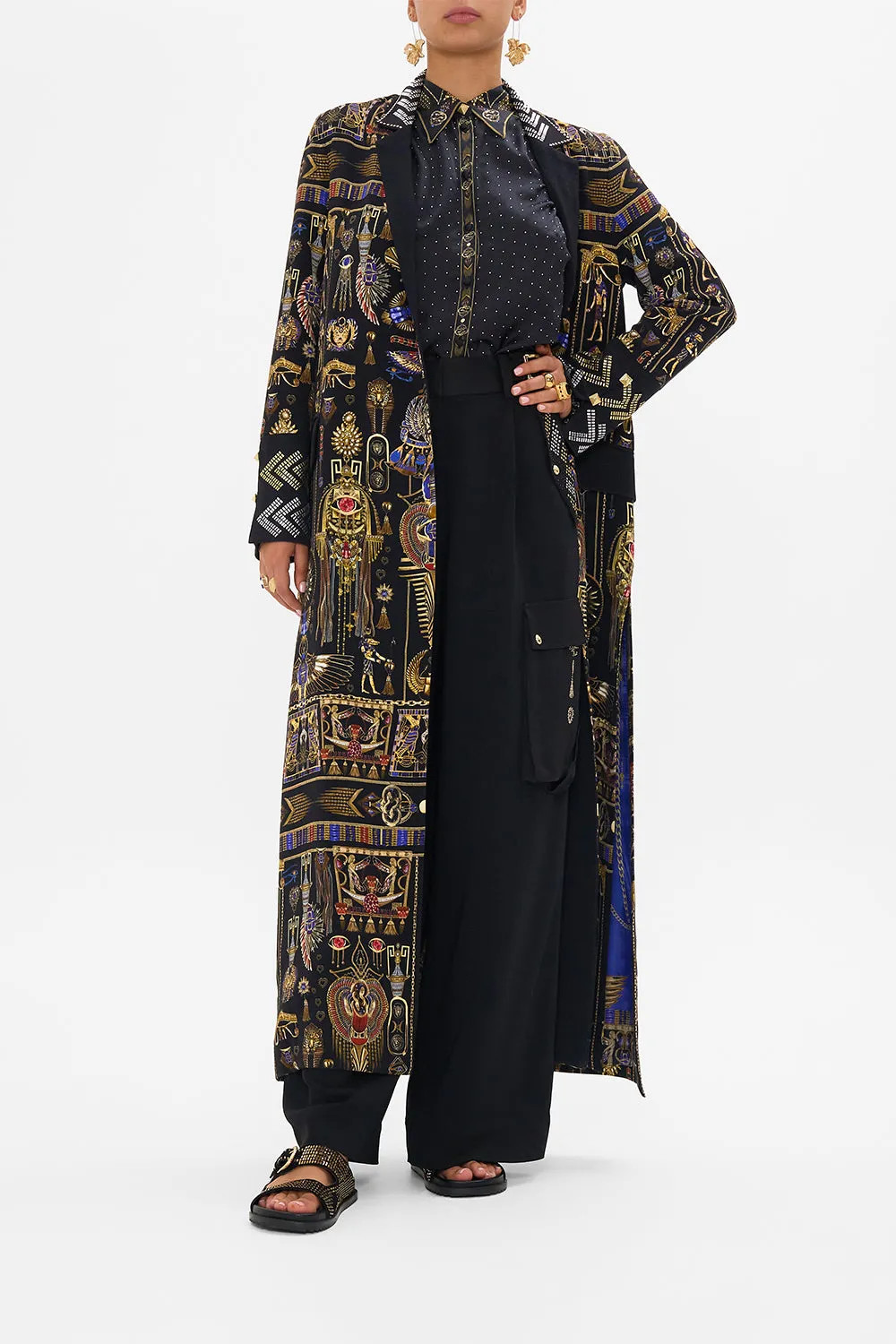 BUTTON THROUGH BLOUSON SLEEVE BLOUSE CARTOUCHE KINGDOM