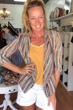 Chasing Waterfalls Striped Jacket