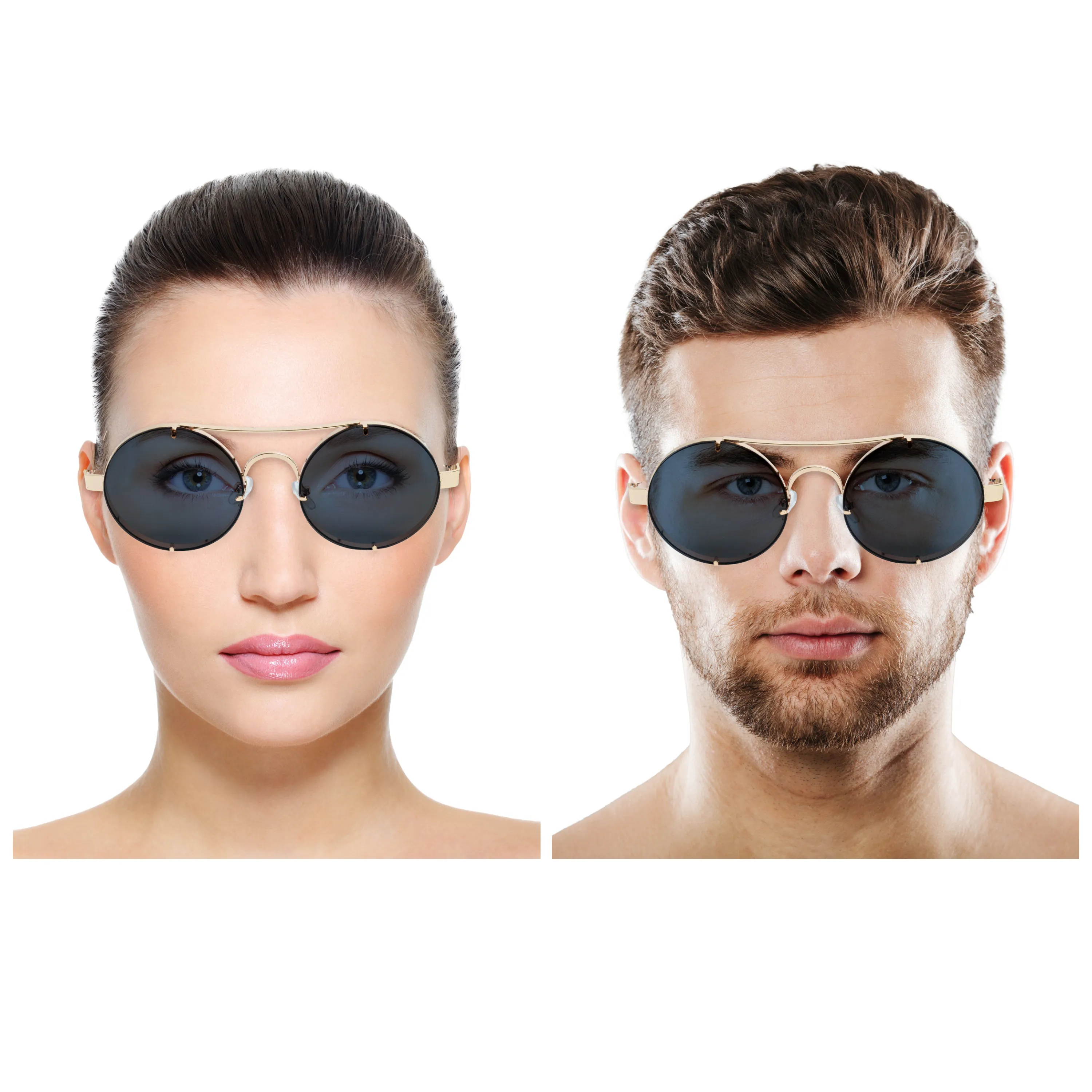Chokore Retro Polarized Sunglasses (Black & Golden)