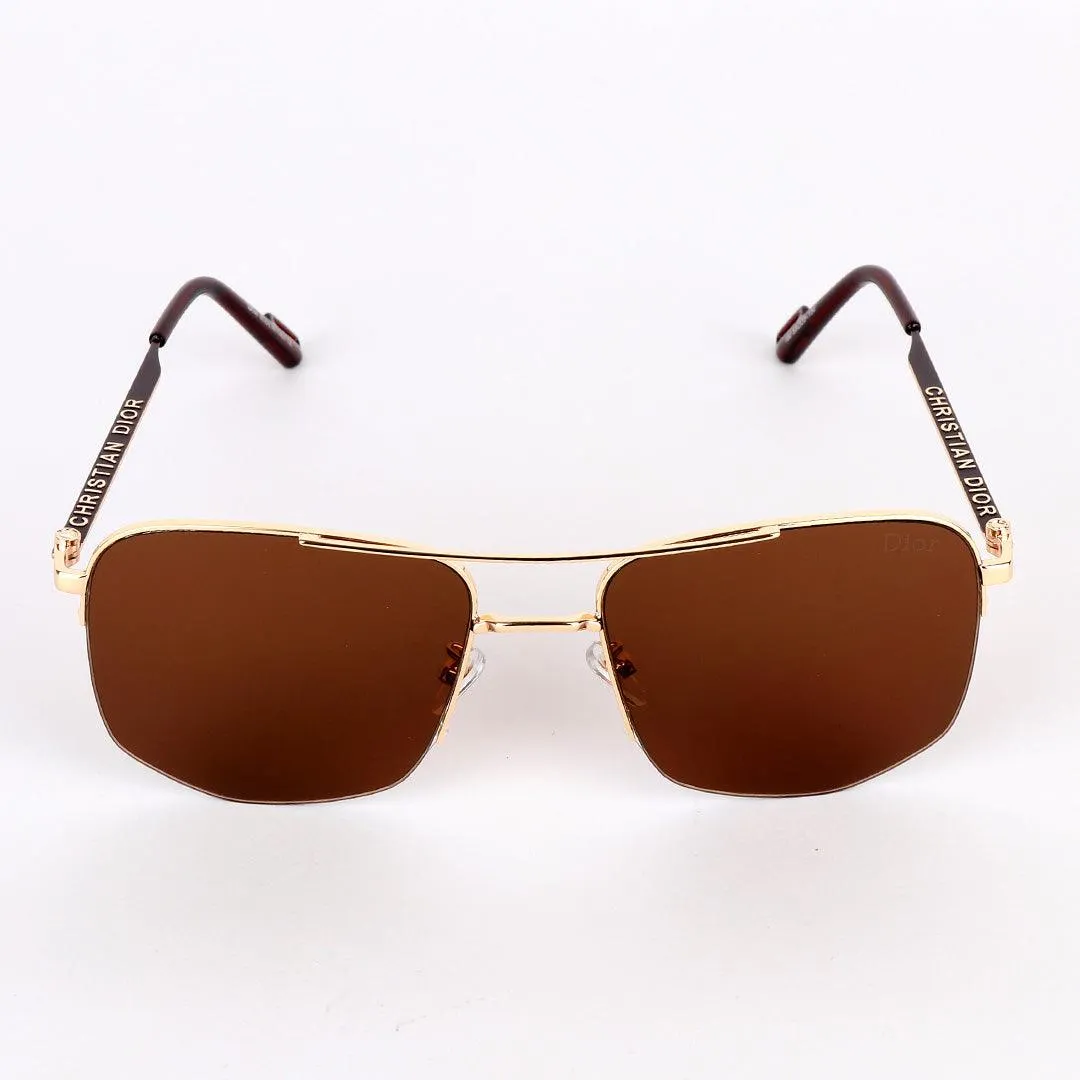 Christian Dior Luxury Hand Crested Brown Lens Sunglasses