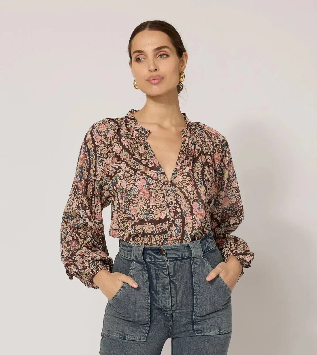 CLE Alicia Blouse Top in Divina