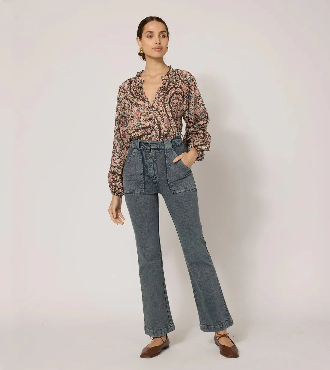 CLE Alicia Blouse Top in Divina