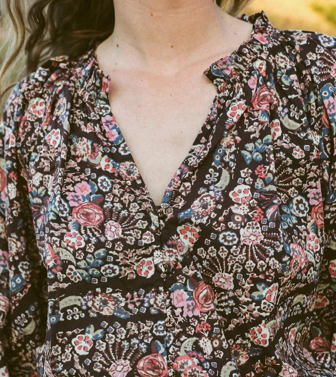CLE Alicia Blouse Top in Divina