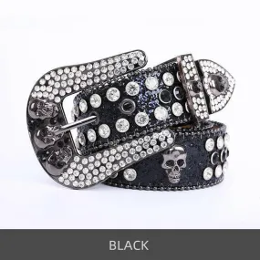 Crystal Studded Belt for a Stylish Cowgirl Vibe