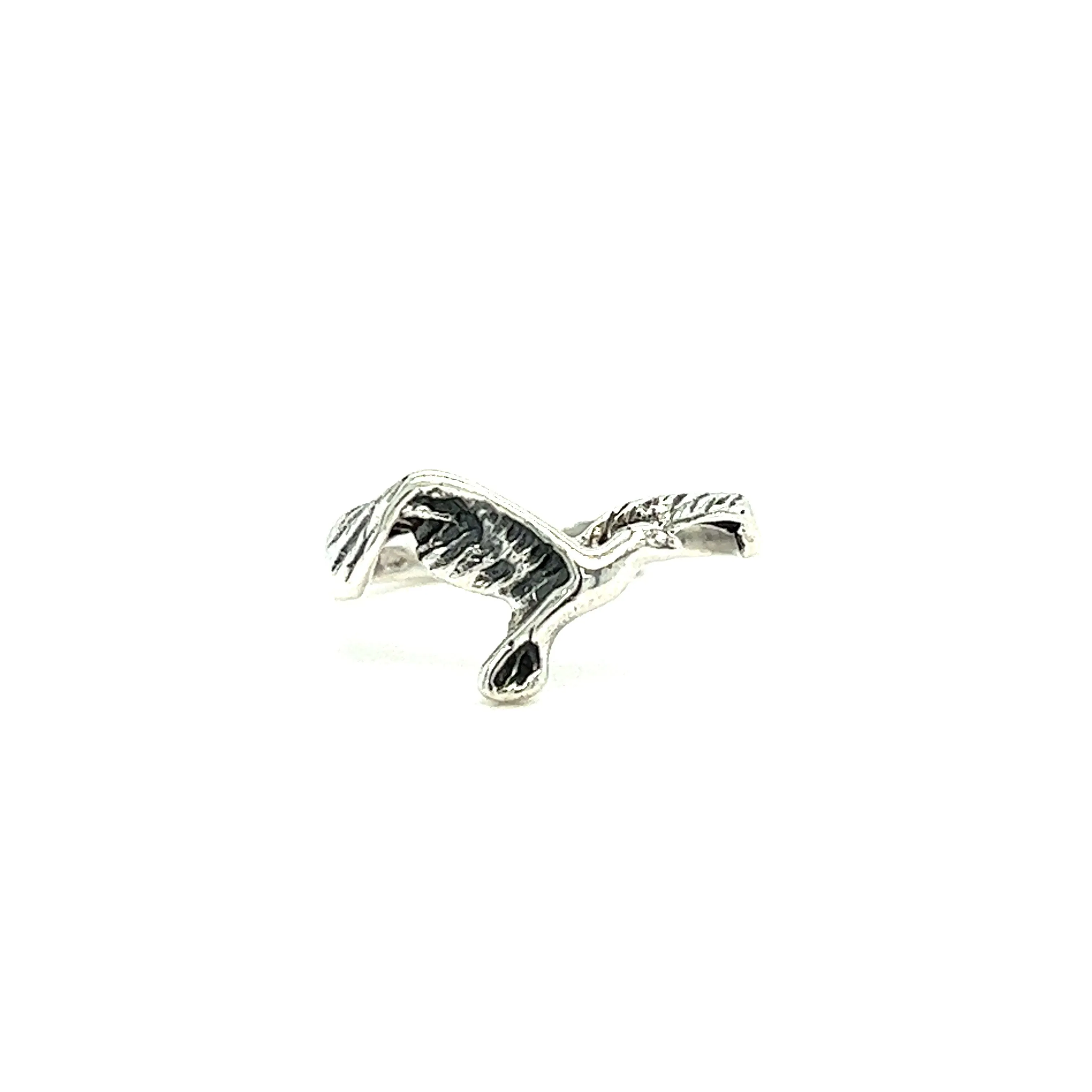 Dainty Flying Seagull Ring