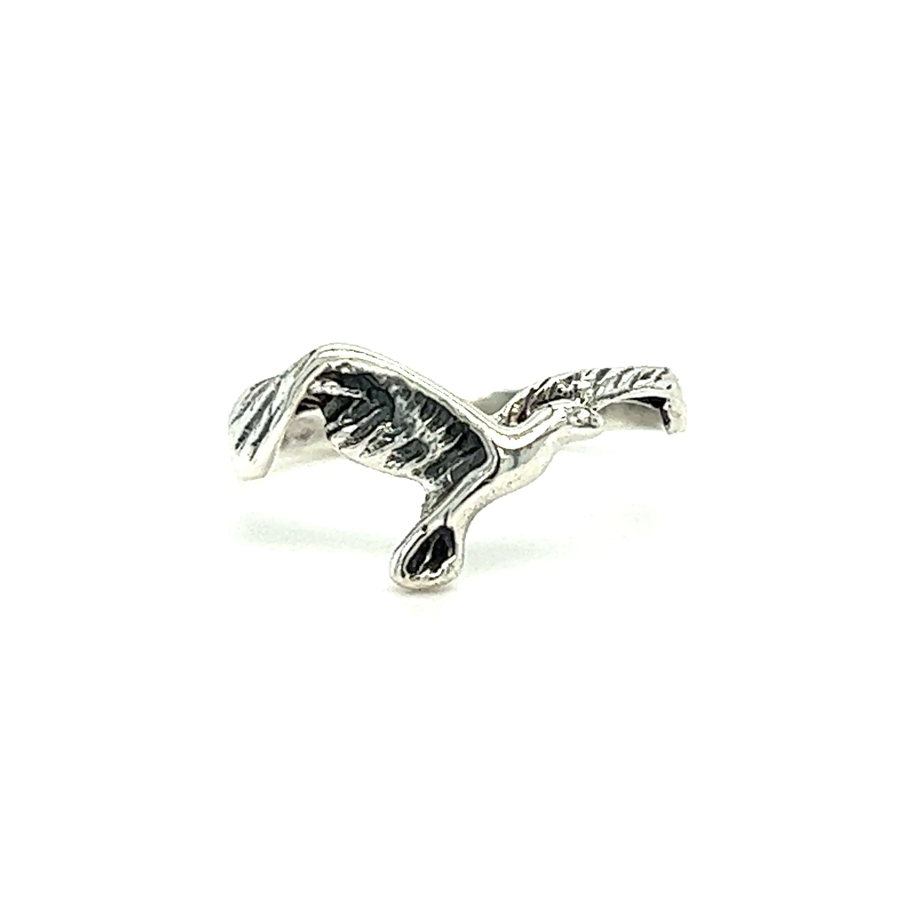 Dainty Flying Seagull Ring