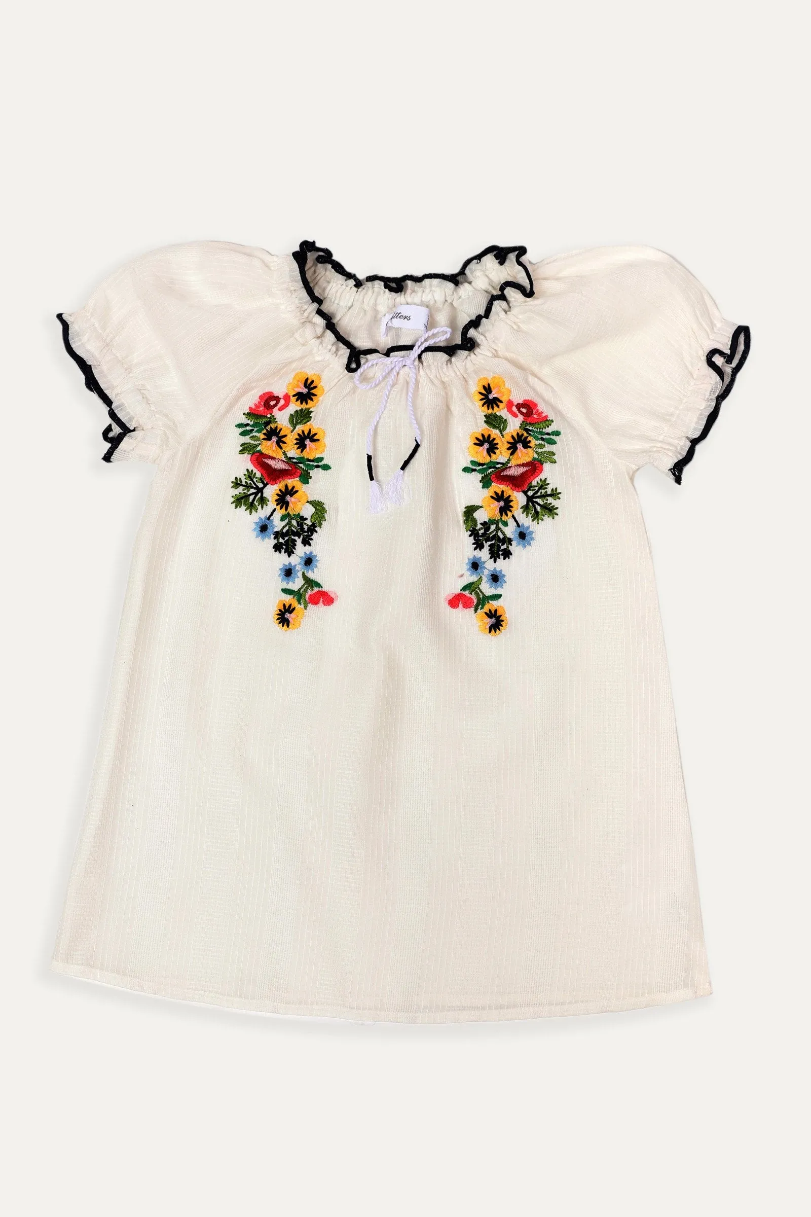 Flowy embroidered dress