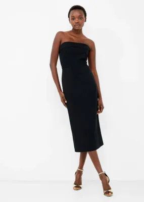 French Connection Echo Crepe Strapless Dress
