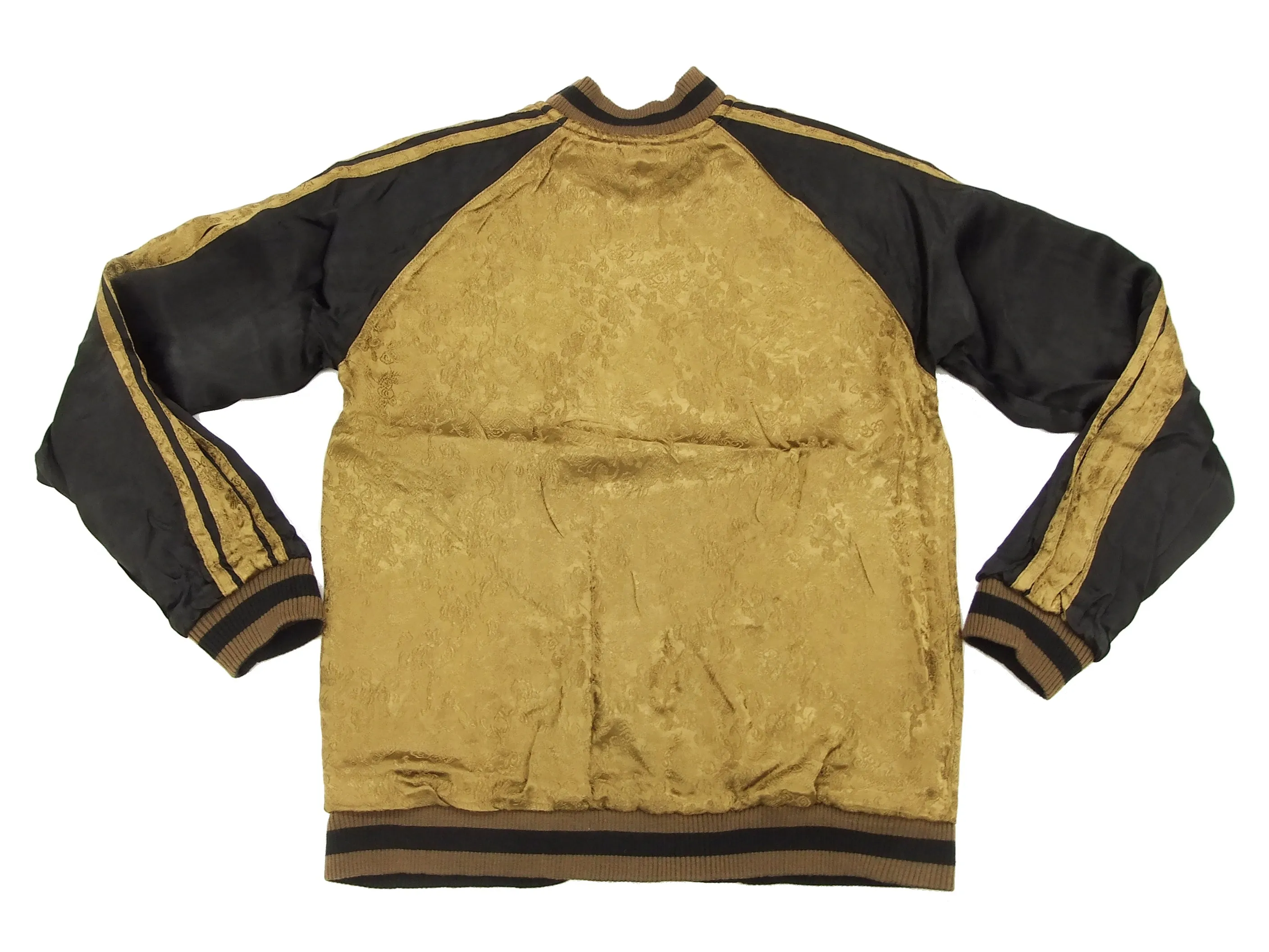 Hanatabi Gakudan Men's Japanese Souvenir Jacket Japanese Owl Sukajan Script SSJ-009