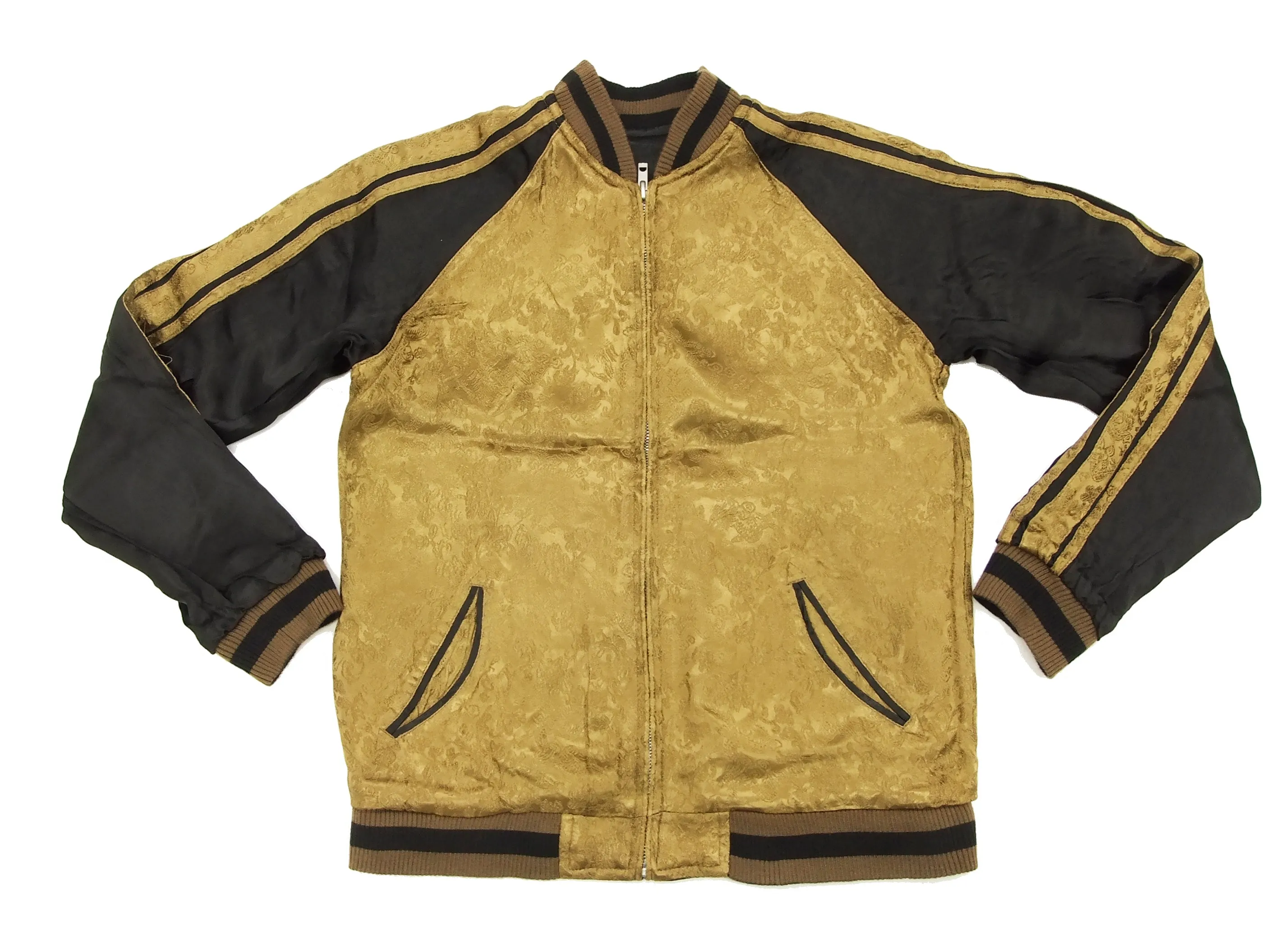 Hanatabi Gakudan Men's Japanese Souvenir Jacket Japanese Owl Sukajan Script SSJ-009
