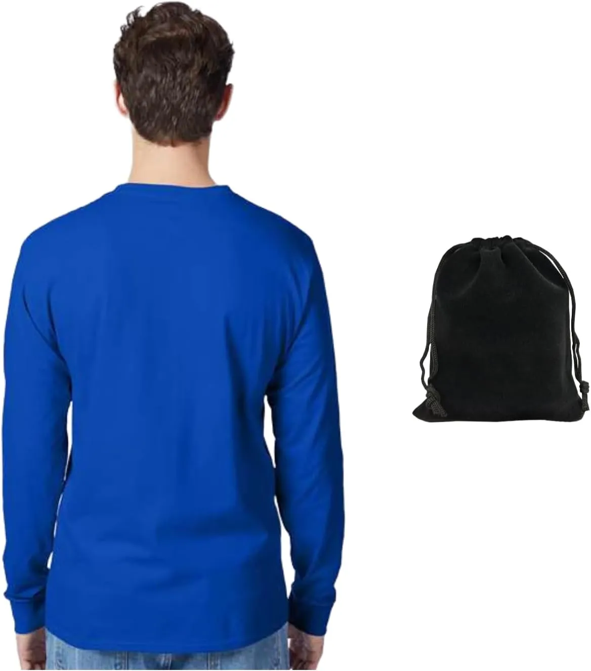 Hanes Men's Long Sleeve T-Shirt, 100% Cotton, Tagless Comfort, Classic Fit, Breathable, Soft Crewneck