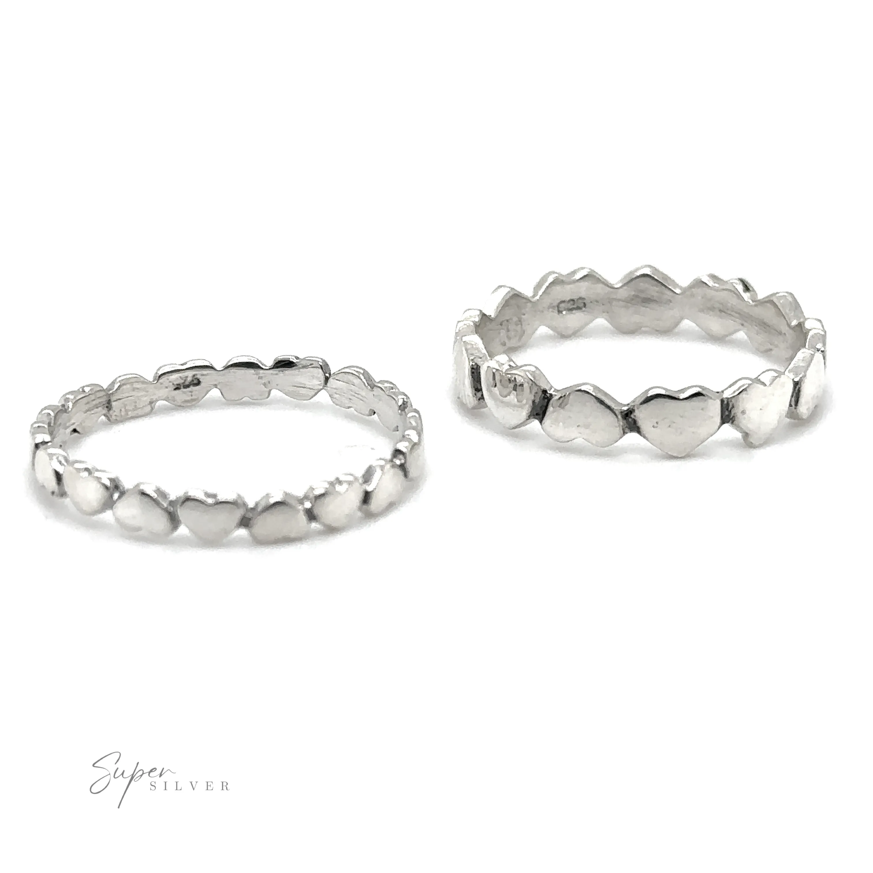 Hearts Band With Alternating Pattern