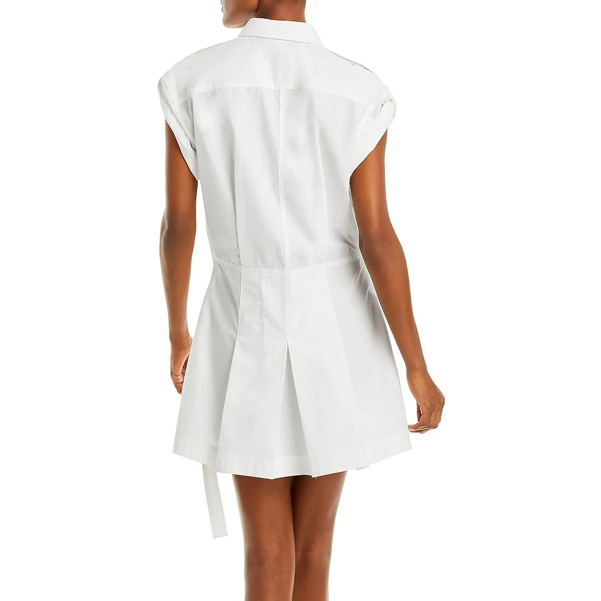 Helmut Lang Womens Collar Midi Shirtdress