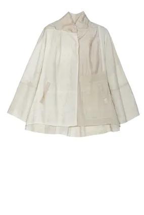 JAIPUR WHITE KANTHA FLARE SHORT JKT - jw2011-ivy -