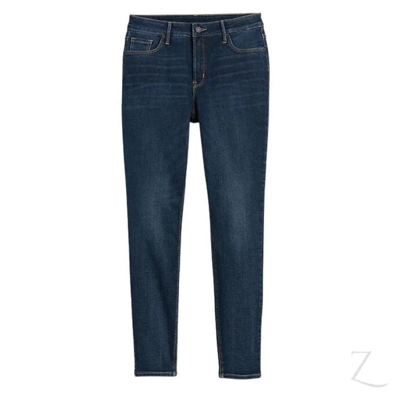 Ladies High Rise Super Skinny Super Strong Stretchy Denim Jeans | Plain | "Samina"