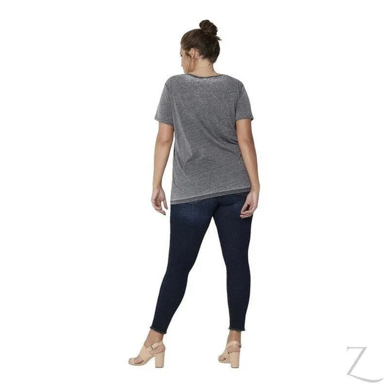 Ladies Super Stretchy Super Skinny Raw Hem Denim Jeans | Plus Sizes | "Phela"