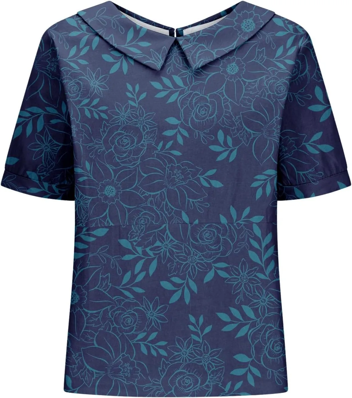 Linen Shirt Women,Summer Lightweight Short Sleeve Tunic Tshirts Lapel Collared Boho Tops Work Casual Blouses