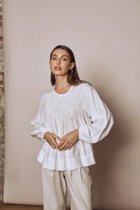 Little Lies Evita Blouse Ivory