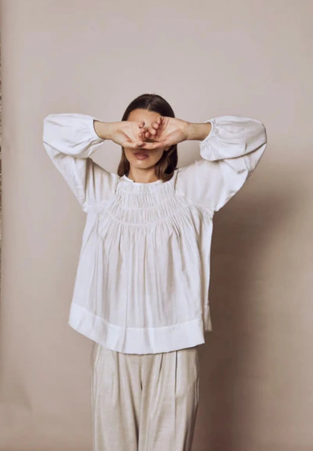 Little Lies Evita Blouse Ivory