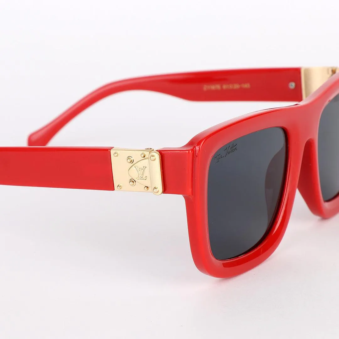 Louis Vuitton Classic Spring Square Unisex Red Sunglasses
