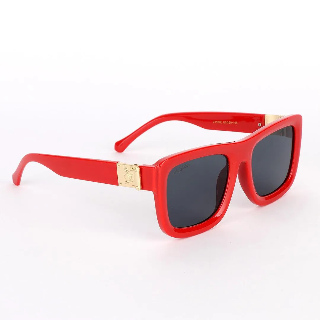 Louis Vuitton Classic Spring Square Unisex Red Sunglasses