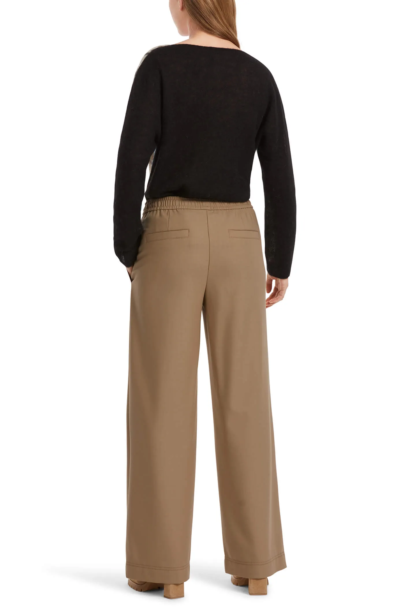Marc Cain Sports VS 81.02 W46 Welby Soft Coffee Wide Fit Trousers