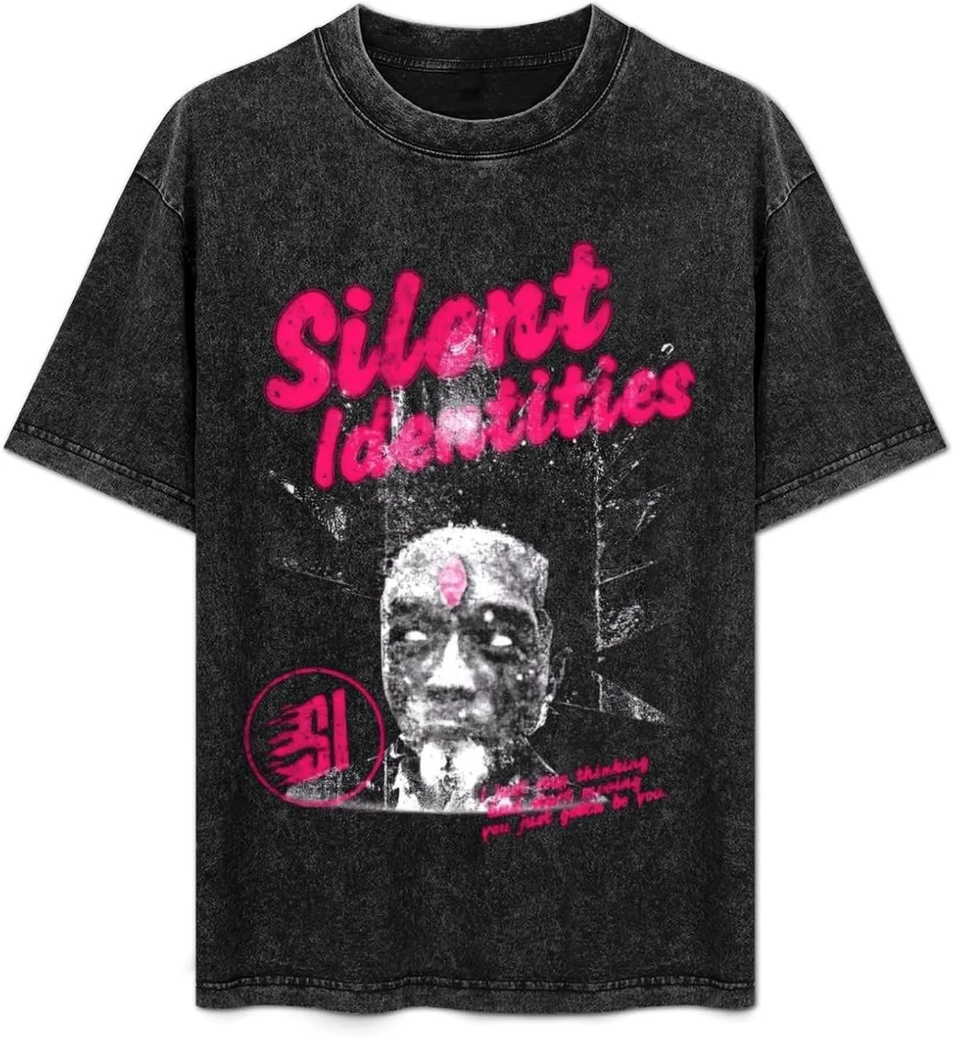 Men Shirt,Music Top Washed Tshirt Cotton Round Neck T Shirt Fashion T-Shirt Novelty Shirts for Boy Breathable Tee