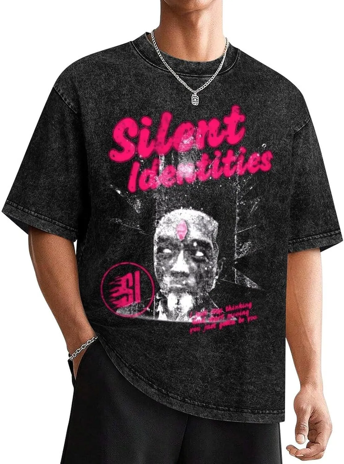 Men Shirt,Music Top Washed Tshirt Cotton Round Neck T Shirt Fashion T-Shirt Novelty Shirts for Boy Breathable Tee