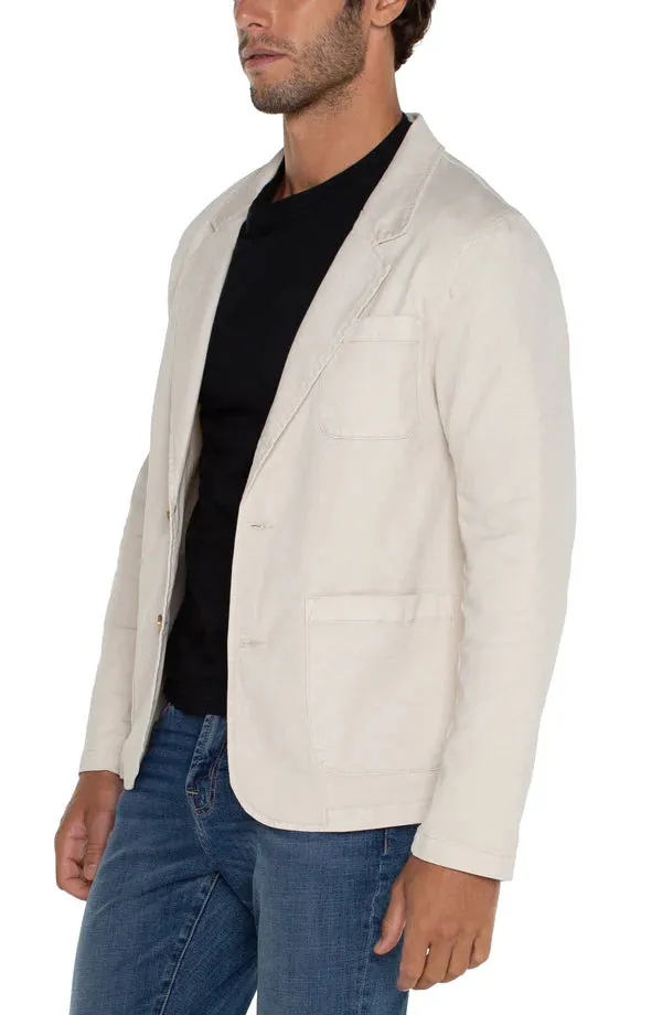 Patch Pocket Blazer in Stone