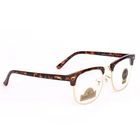 Ray-Ban 3016 Clubmaster Optics Brown and Gold Sunglasses