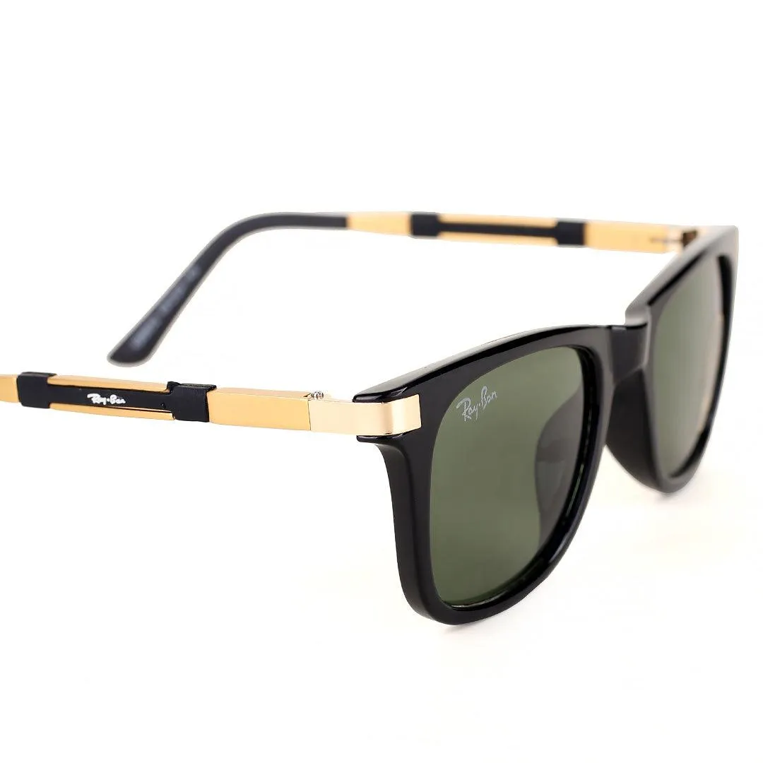 Ray-Ban G-15 Lens Gold Black Hand Designed  Sunglasses