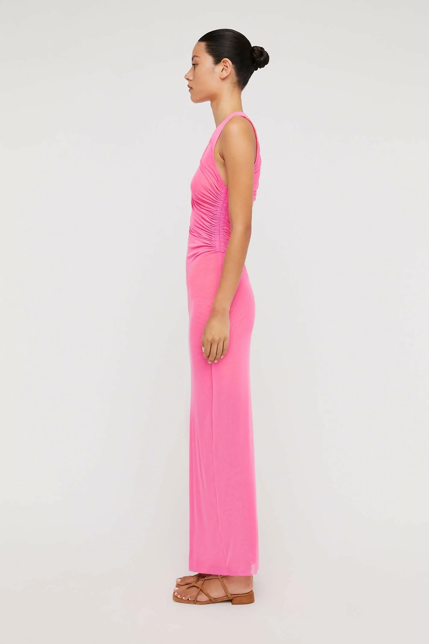 Scanlan Theodore Italian Mesh Gathered Dress