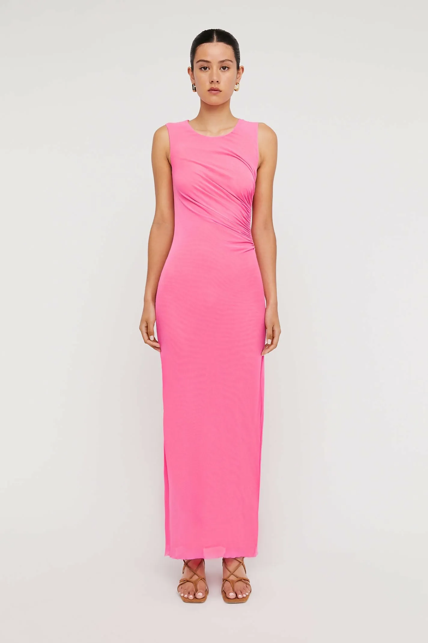 Scanlan Theodore Italian Mesh Gathered Dress