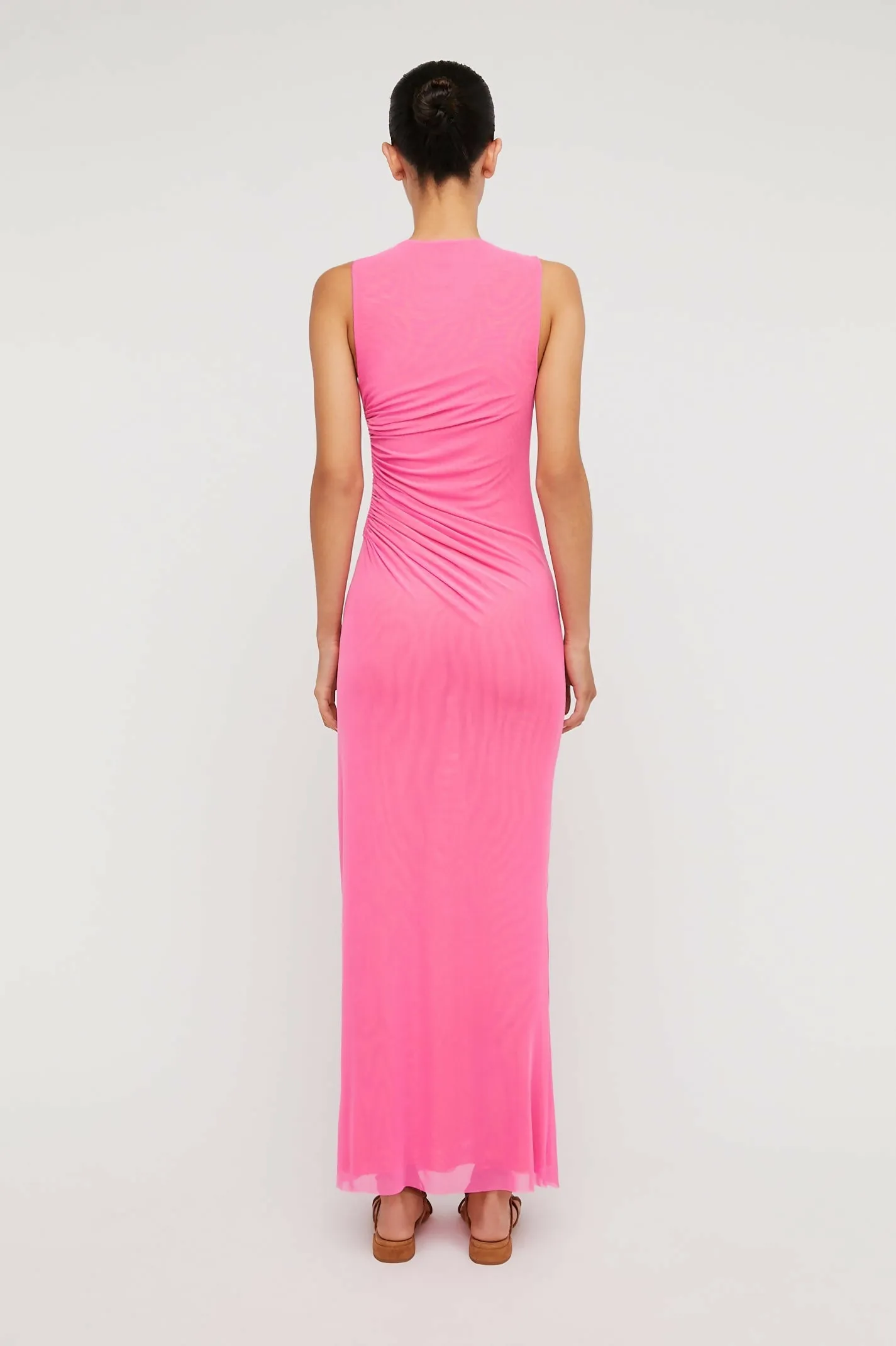 Scanlan Theodore Italian Mesh Gathered Dress