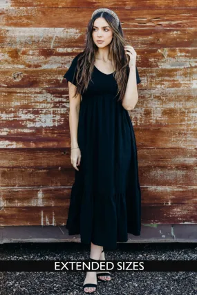 The Kendall Midi Dress in Black