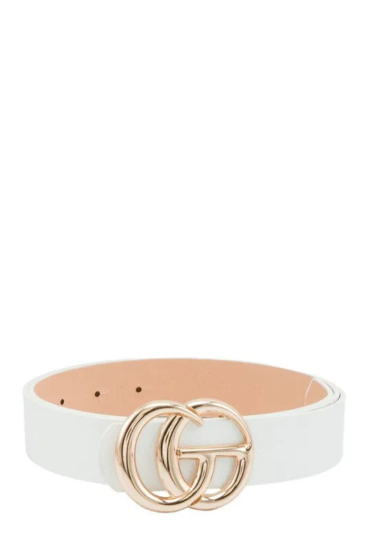 TRENDY GO BUCKLE SHAPE PU  STYLISH BELT