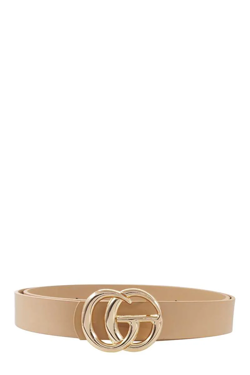TRENDY GO BUCKLE SHAPE PU  STYLISH BELT