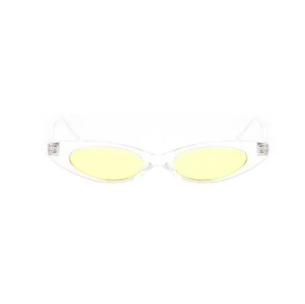 Trendy Narrow Pointy Plastic Frame Sunglasses