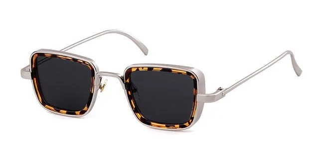 Trendy Square Frame Steampunk Sunglasses For Men