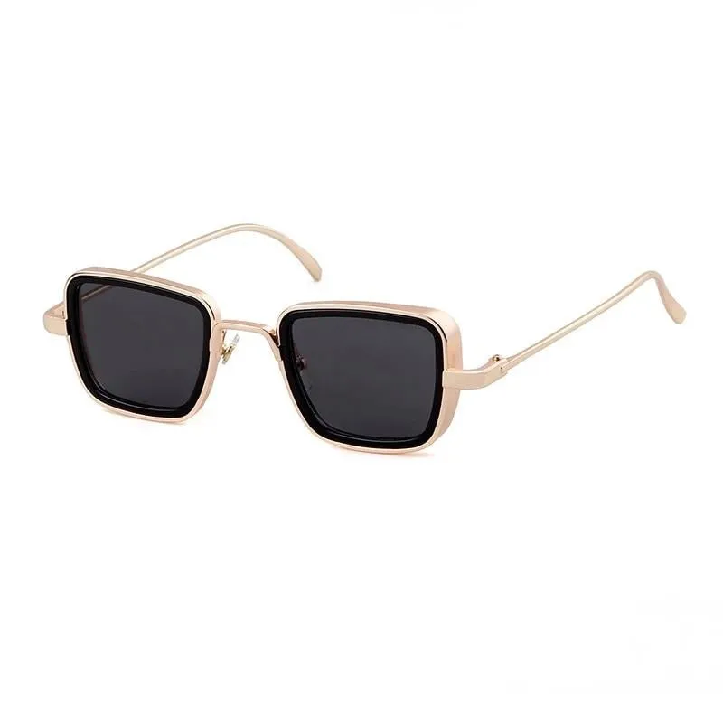 Trendy Square Frame Steampunk Sunglasses For Men