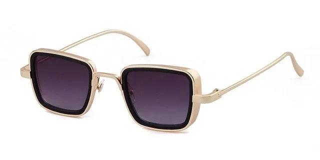 Trendy Square Frame Steampunk Sunglasses For Men