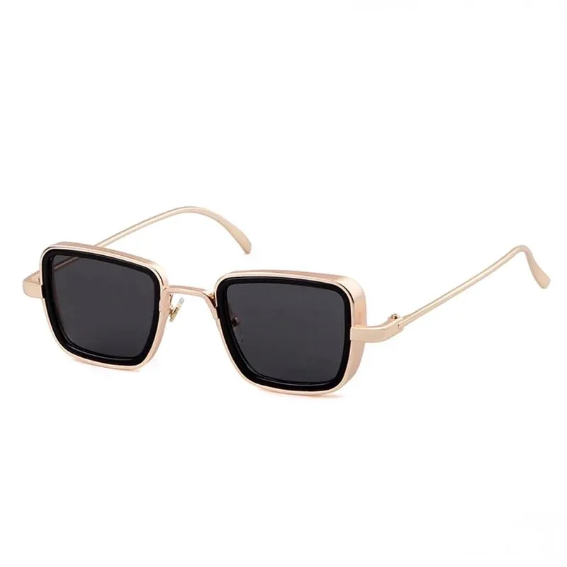 Trendy Square Frame Steampunk Sunglasses For Men