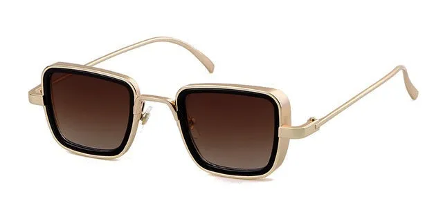 Trendy Square Frame Steampunk Sunglasses For Men