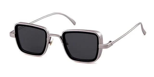 Trendy Square Frame Steampunk Sunglasses For Men