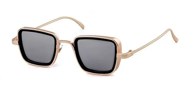 Trendy Square Frame Steampunk Sunglasses For Men