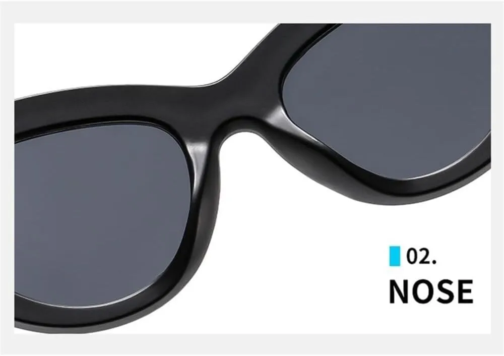 Trendy Sunglasses Cat Eye Sunglasses Women Men PC Gradients Lens Frame Vintage Eyewear ﻿