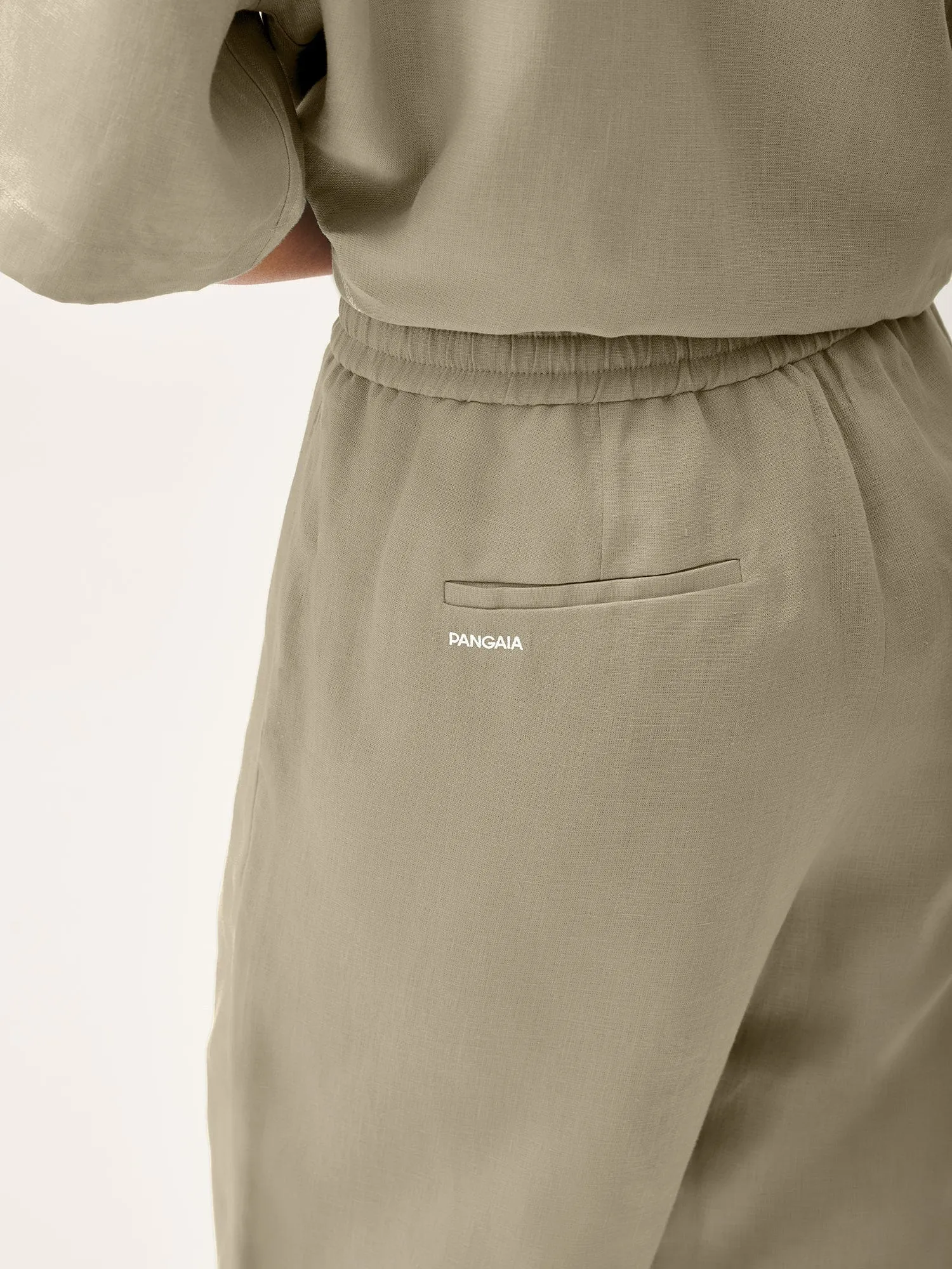Women's DNA Linen Trousers—cliff beige
