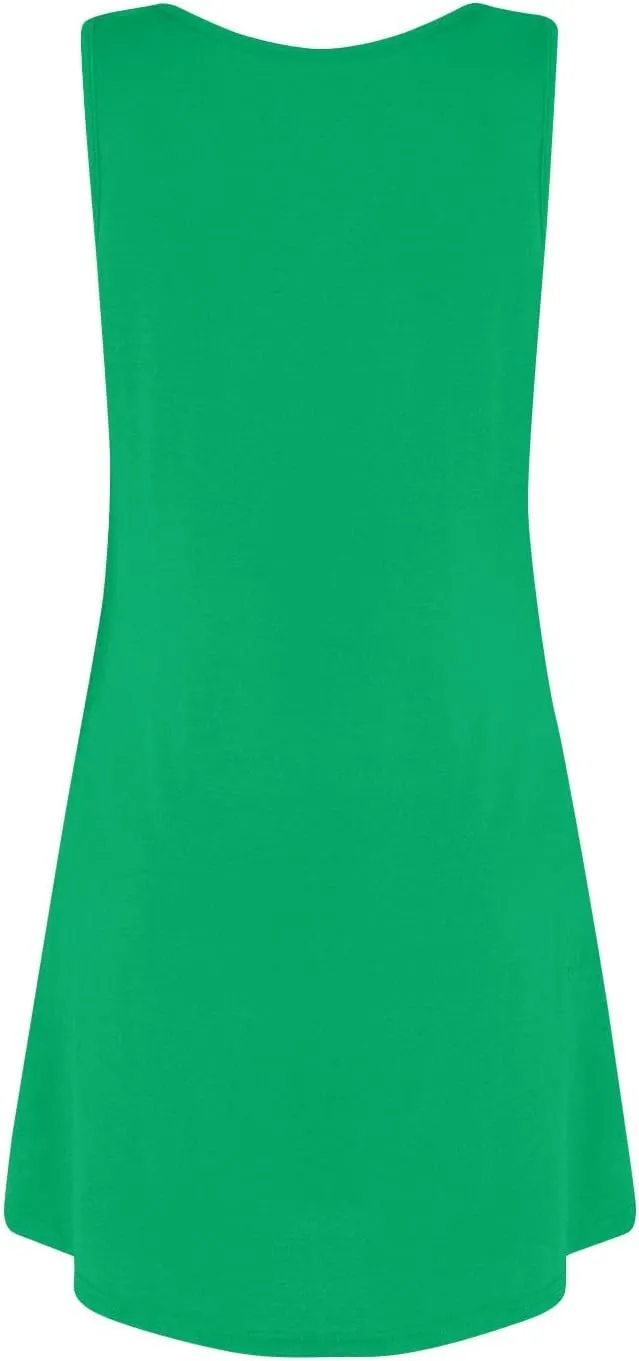 Womens Dresses Summer Sundresses Casual Dress Sleeveless Tank Dress with Pockets Office A Line Vest Dresses